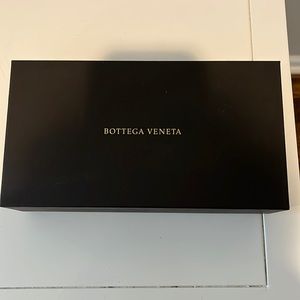 Bottega Veneta sunglasses box with cards and papers